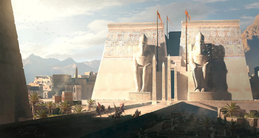 Великий храм Птаха в Мемфисе, на основе Assassin's Creed: Origins