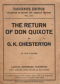 The return of don Quixote